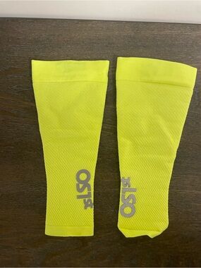 Neon Yellow Compression Calf Sleeves